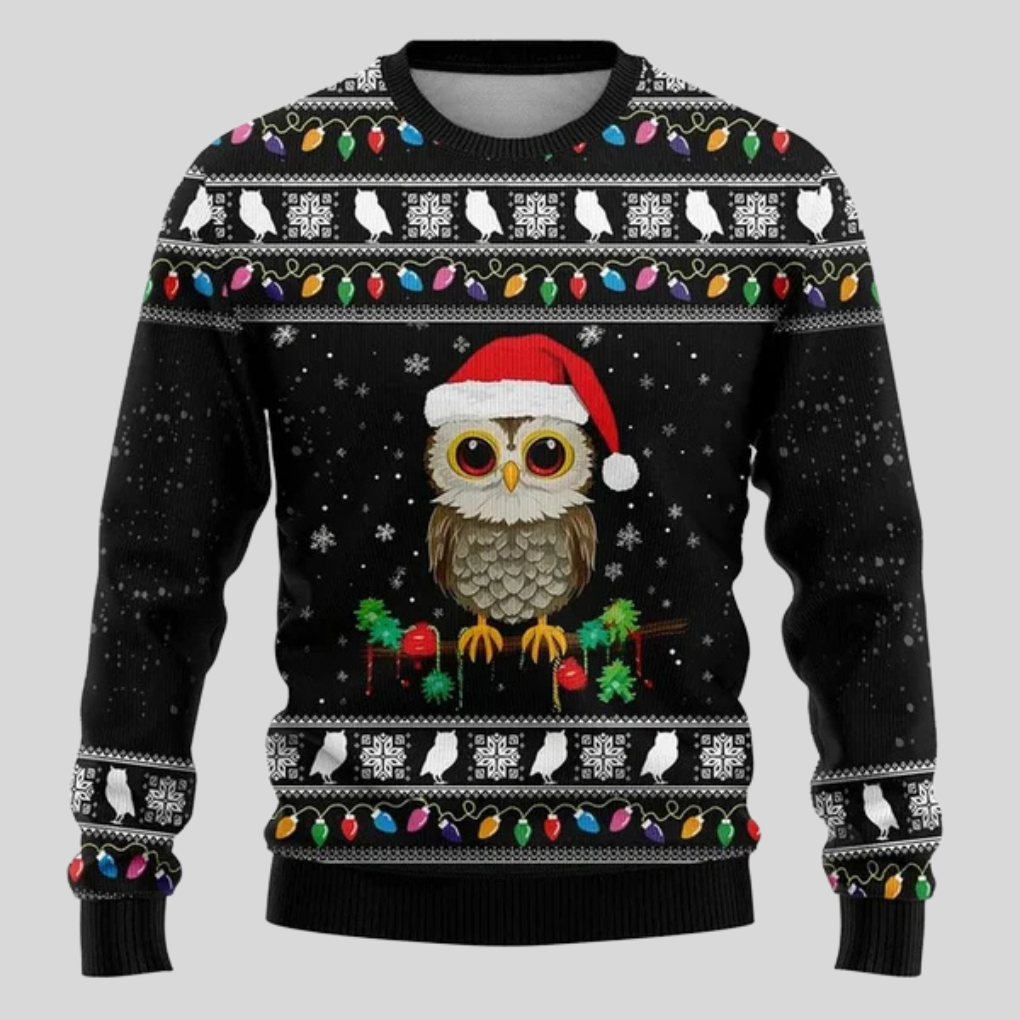 Olvoria | Men's Christmas Sweater with Festive Animal Print