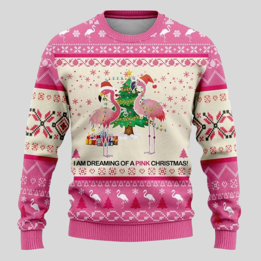 Olvoria | Men's Christmas Sweater with Festive Animal Print
