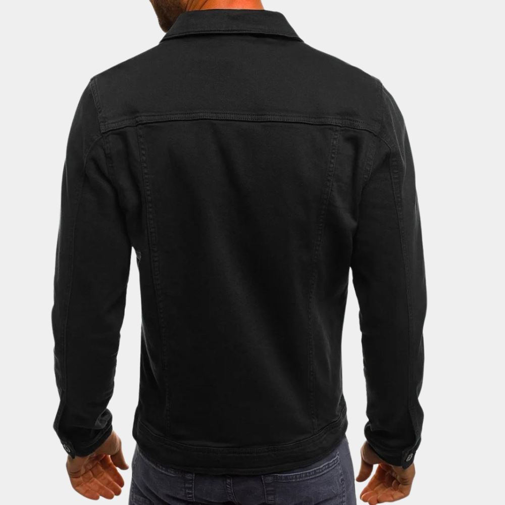 Olvoria | Men's Classic Denim Jacket with Button Closure