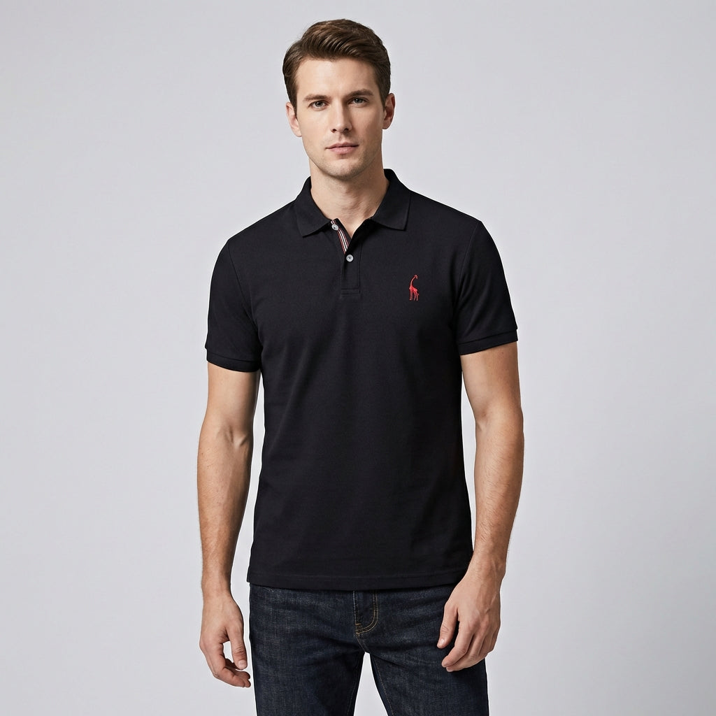 Olvoria | Men's Classic Polo Shirt with Subtle Logo