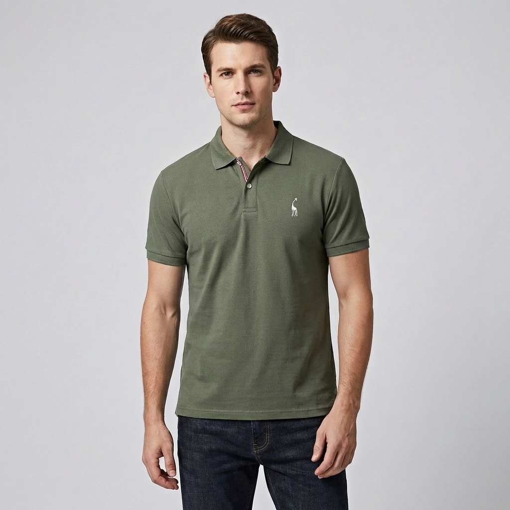 Olvoria | Men's Classic Polo Shirt with Subtle Logo