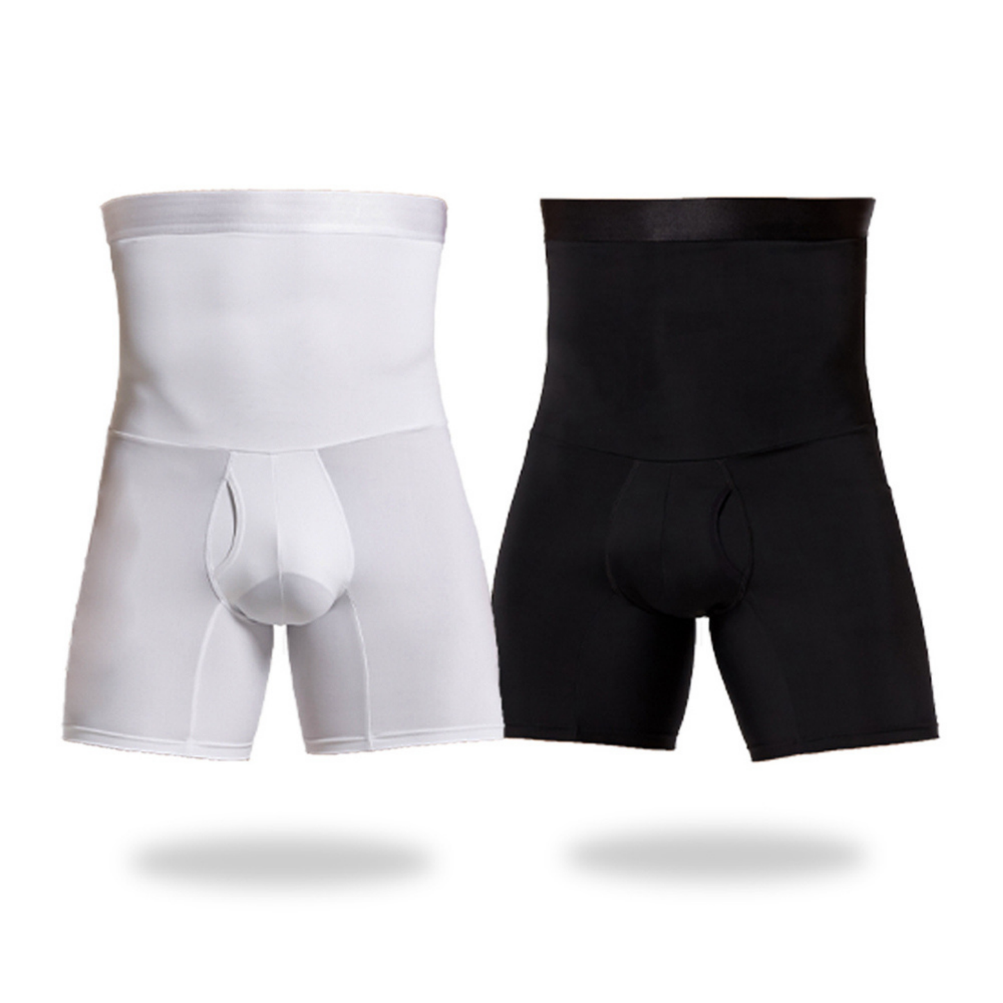 Olvoria | Men's Compression Shorts - High Waisted Tummy Control