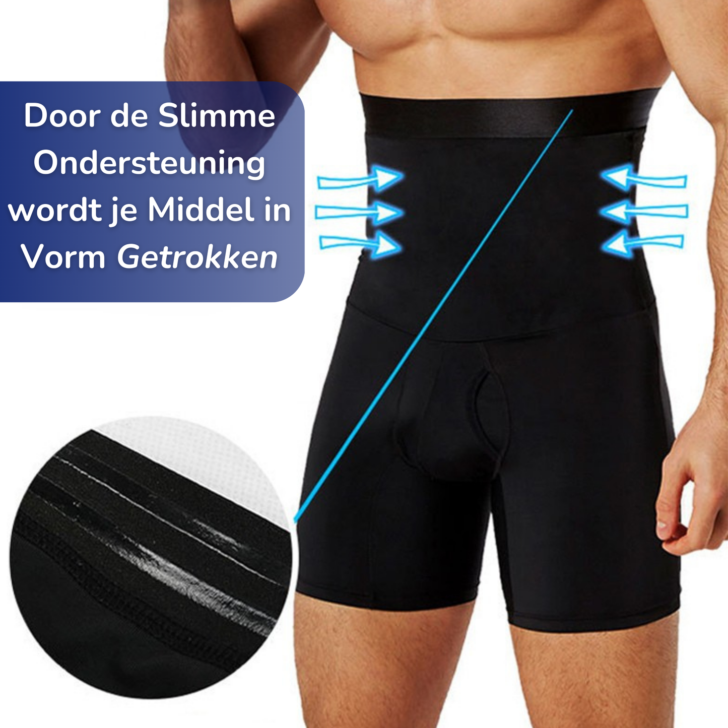 Olvoria | Men's Compression Shorts - High Waisted Tummy Control