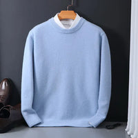 Olvoria | Pull col rond homme avec poignets côtelés