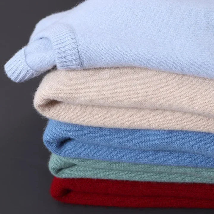 Olvoria | Men's Crewneck Sweater with Ribbed Cuffs