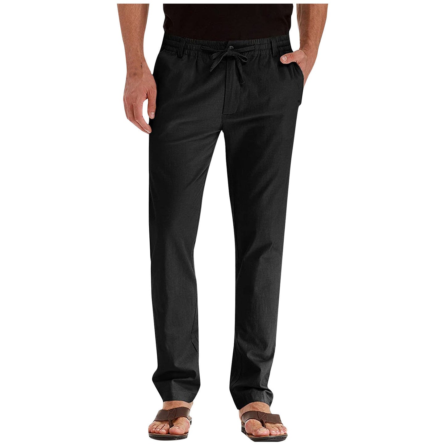 Olvoria | Men's Drawstring Casual Trousers