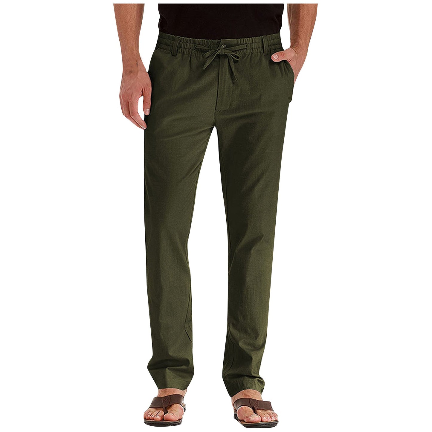 Olvoria | Men's Drawstring Casual Trousers