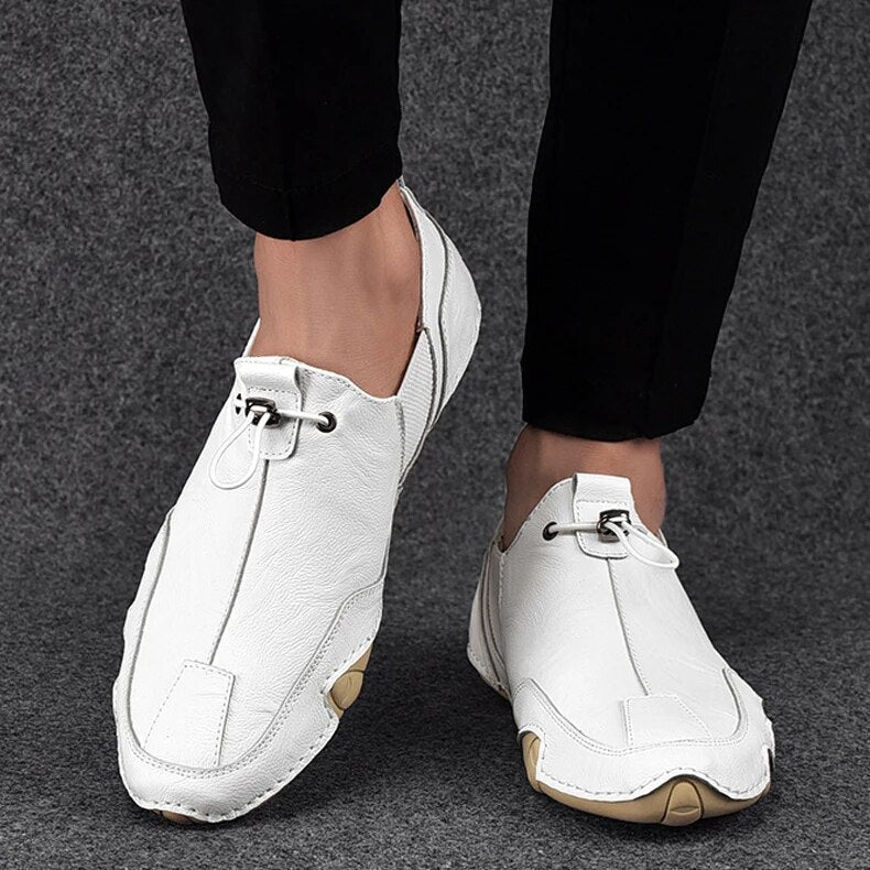 Olvoria | Men's Driving Moccasins with Toggle Lock Closure