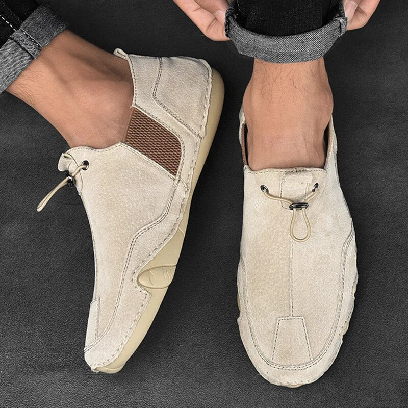 Olvoria | Men's Driving Moccasins with Toggle Lock Closure