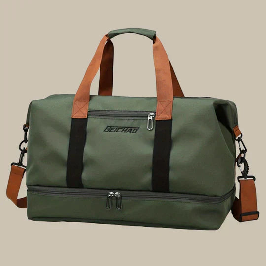Olvoria | Men's Duffel Bag with Shoe Compartment