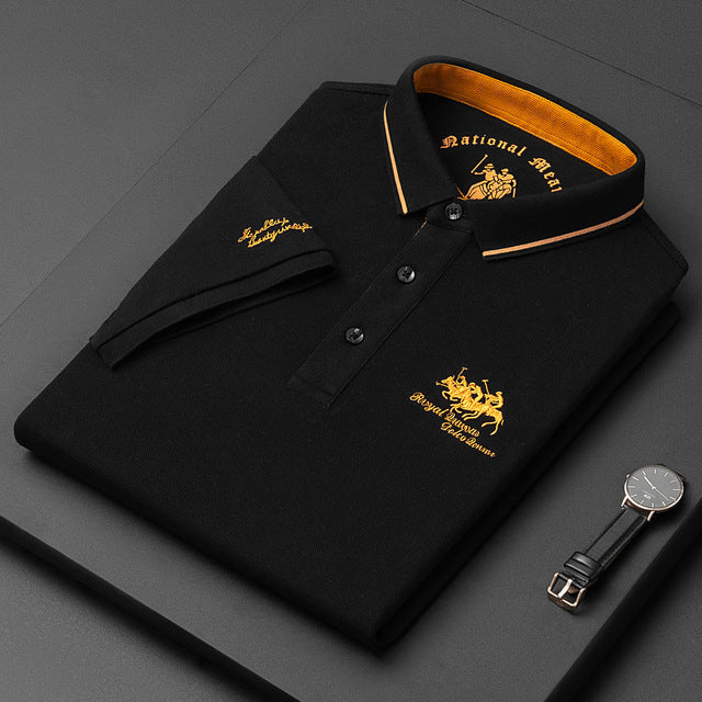 Olvoria | Men's Embroidered Polo Shirt