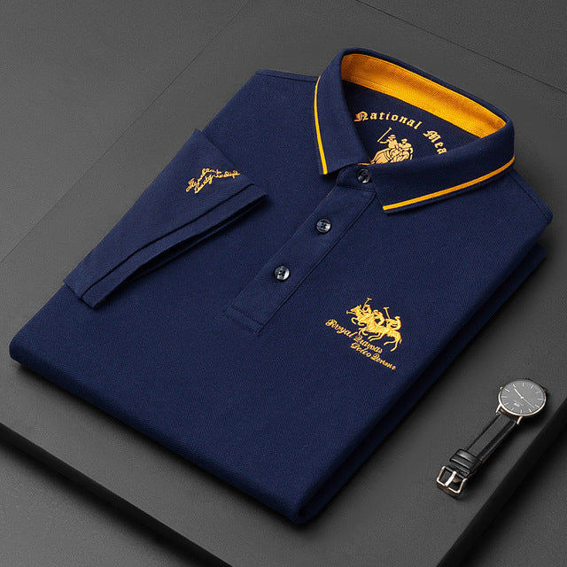 Olvoria | Men's Embroidered Polo Shirt