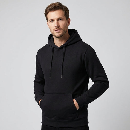Olvoria | Men's Fleece Lined Hoodie with Kangaroo Pocket