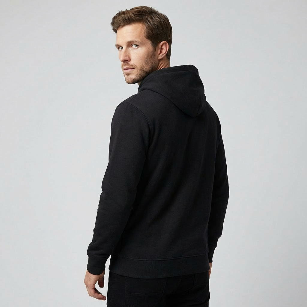 Olvoria | Men's Fleece Lined Hoodie with Kangaroo Pocket