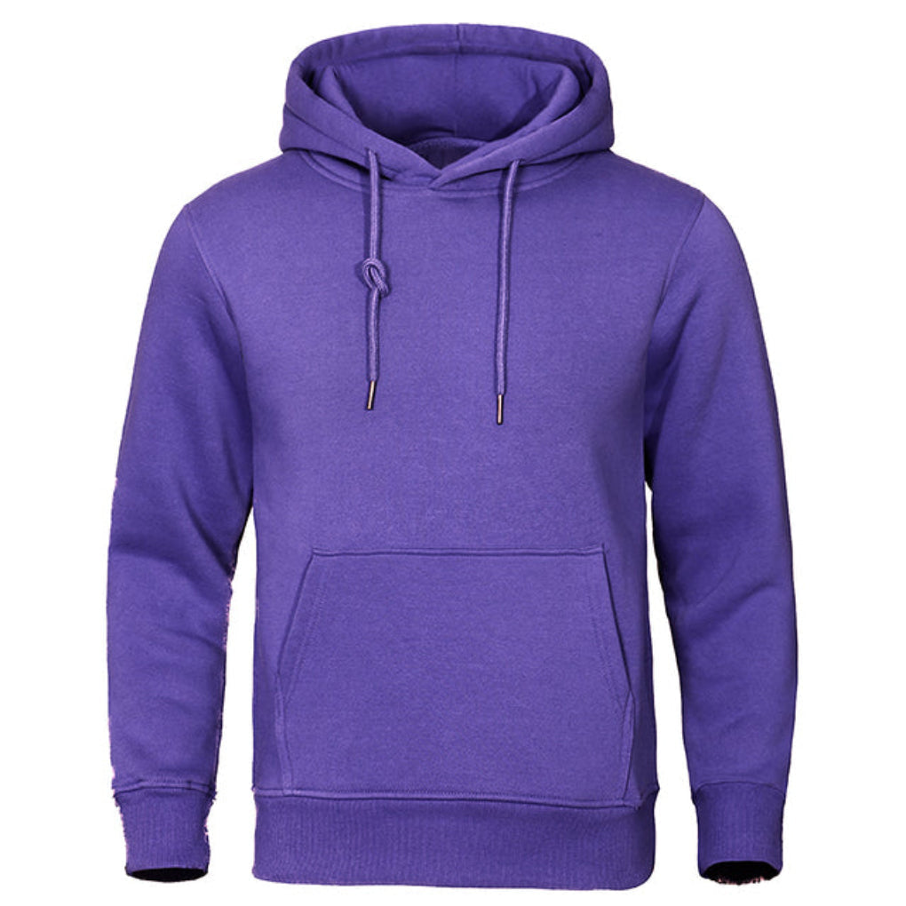 Olvoria | Men's Fleece Lined Hoodie with Kangaroo Pocket