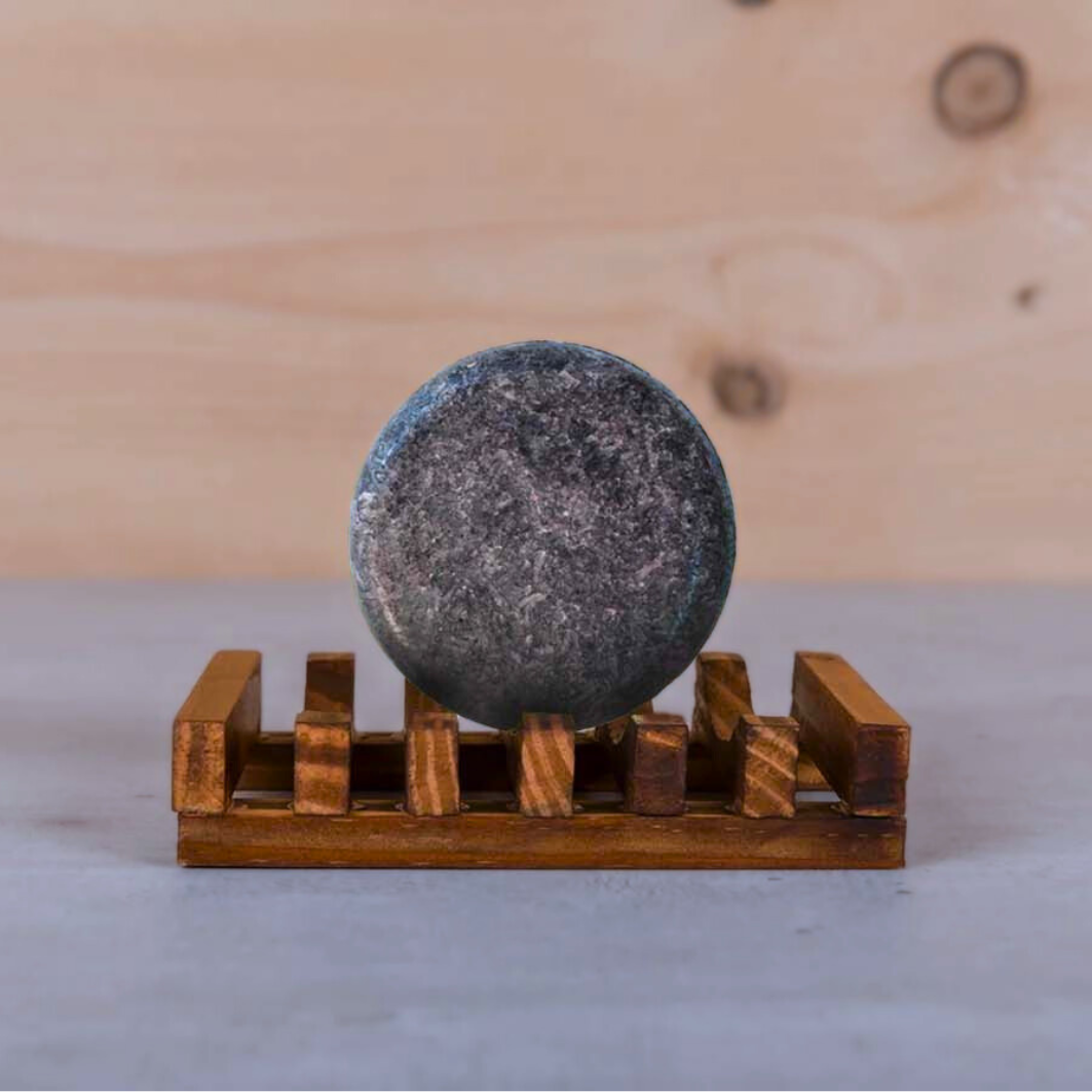 Olvoria | Men's Grey Coverage Shampoo Bar for Hair & Beard