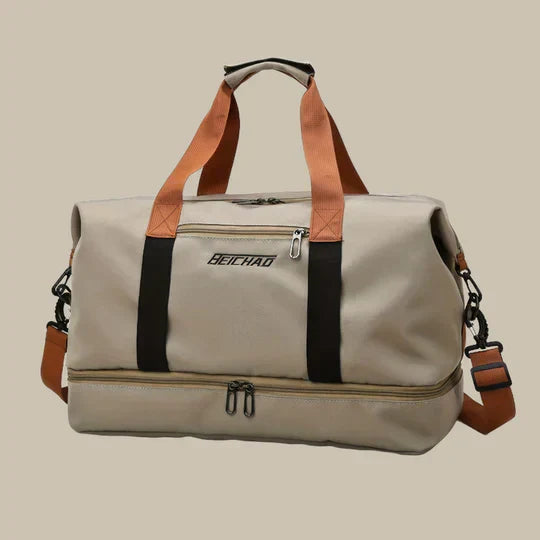 Olvoria | Men's Gym Duffel Bag with Shoe Compartment