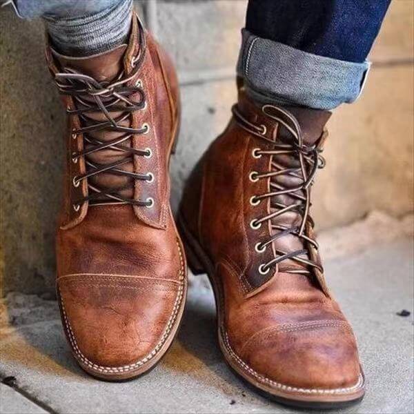 Olvoria | Men's Lace-Up Ankle Boots Classic