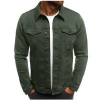 Olvoria | Veste en jean légère pour homme avec poches poitrine