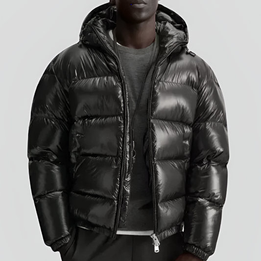 Olvoria | Men's Puffer Winter Jacket with Hood