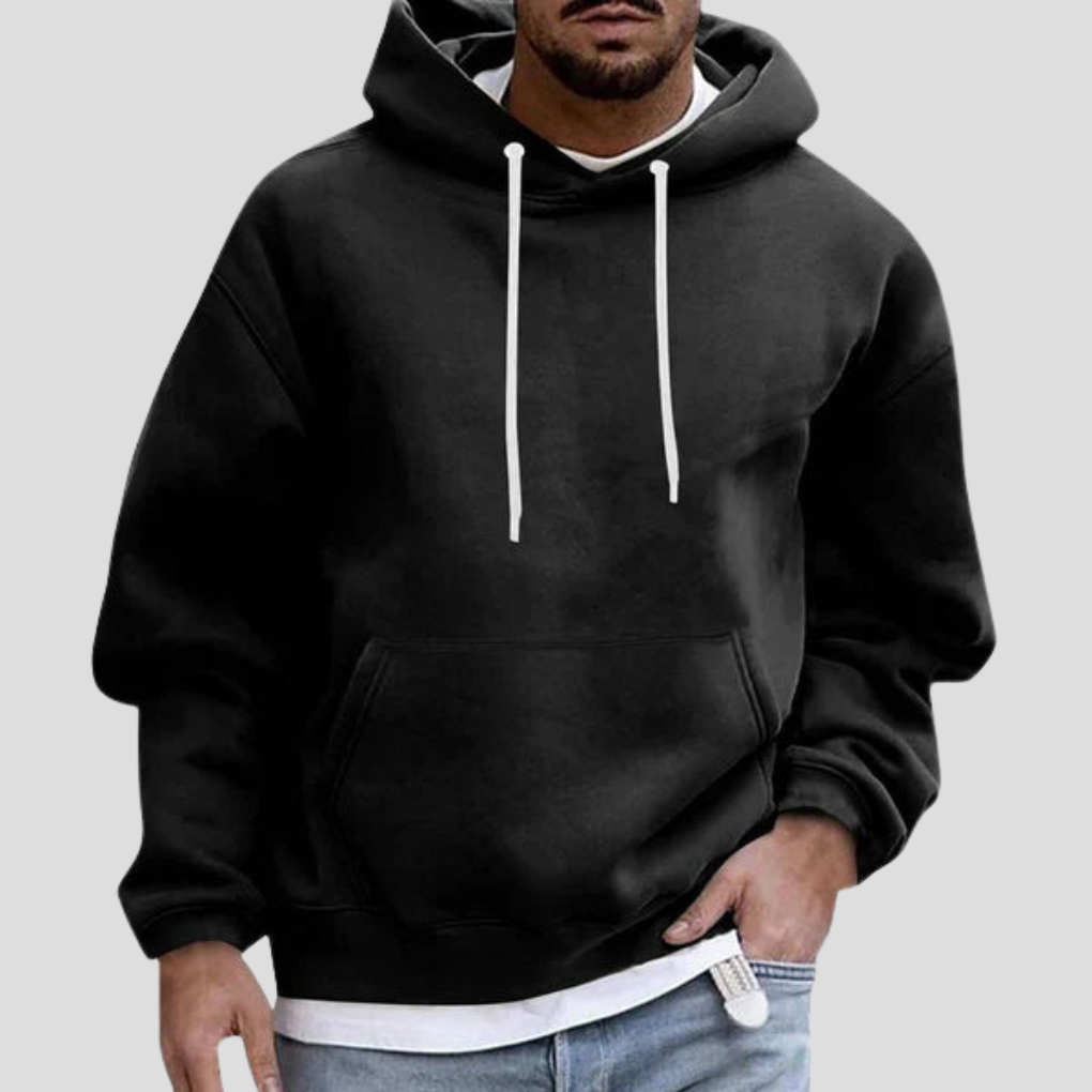 Olvoria | Men's Pullover Hoodie with Kangaroo Pockets