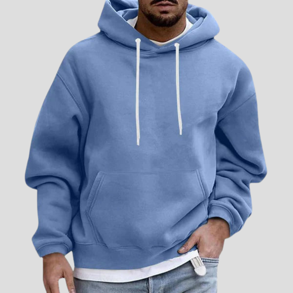 Olvoria | Men's Pullover Hoodie with Kangaroo Pockets