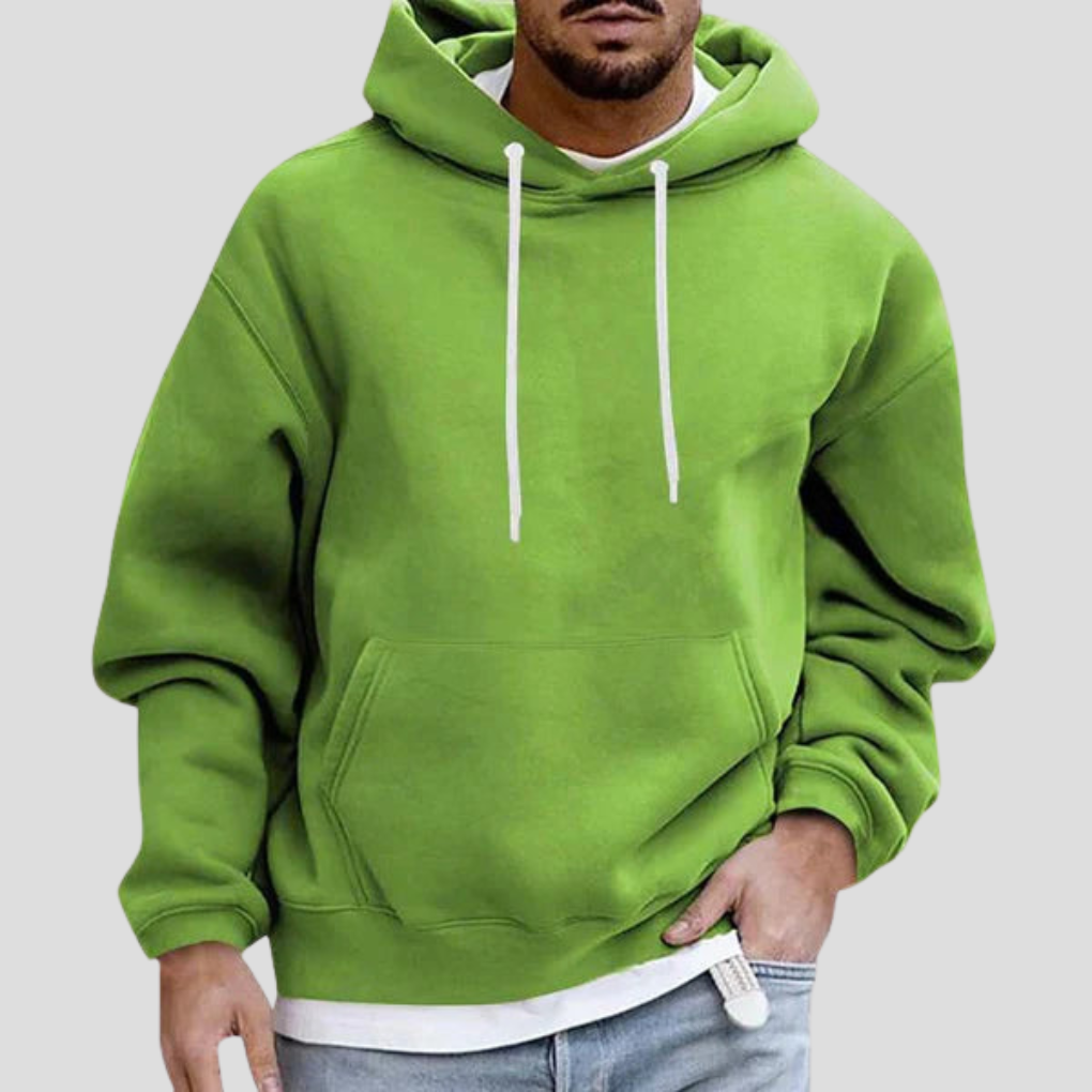 Olvoria | Men's Pullover Hoodie with Kangaroo Pockets
