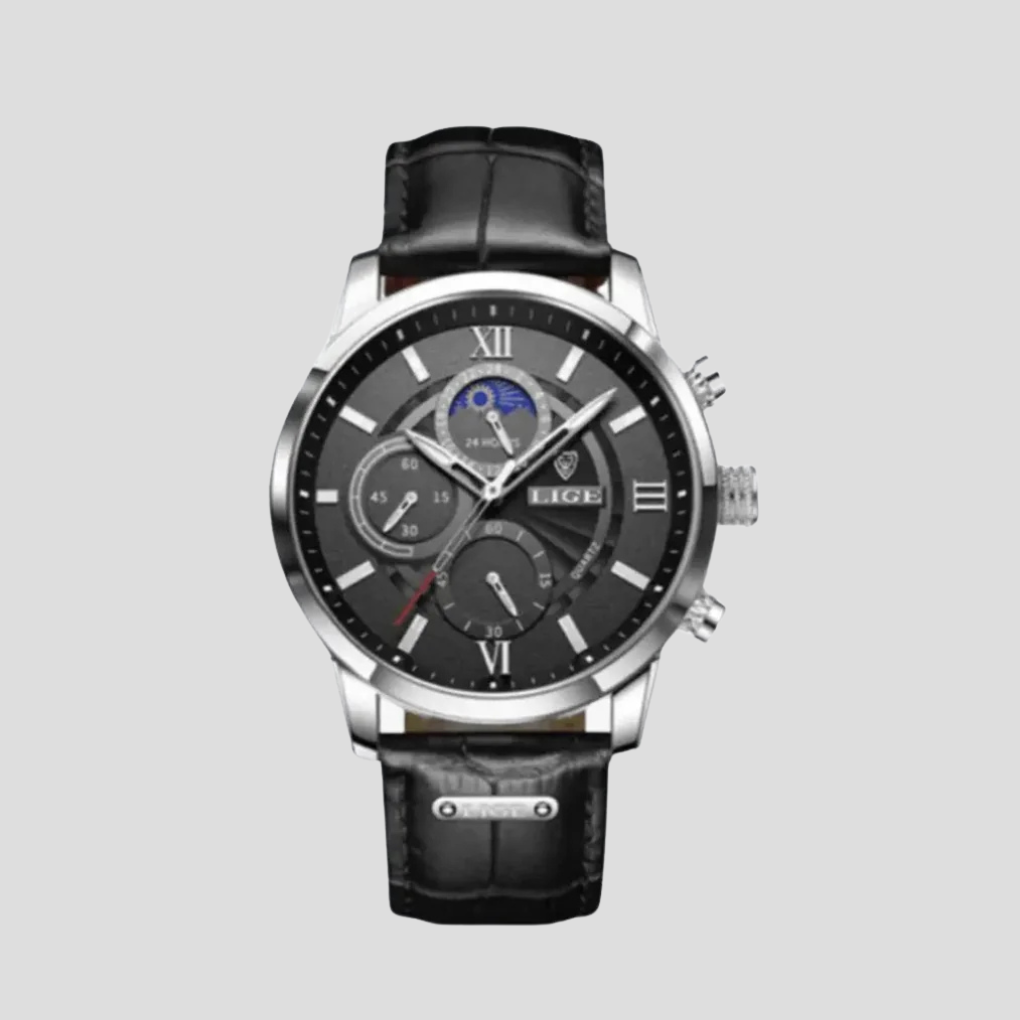 Olvoria | Men's Quartz Moon Phase Watch