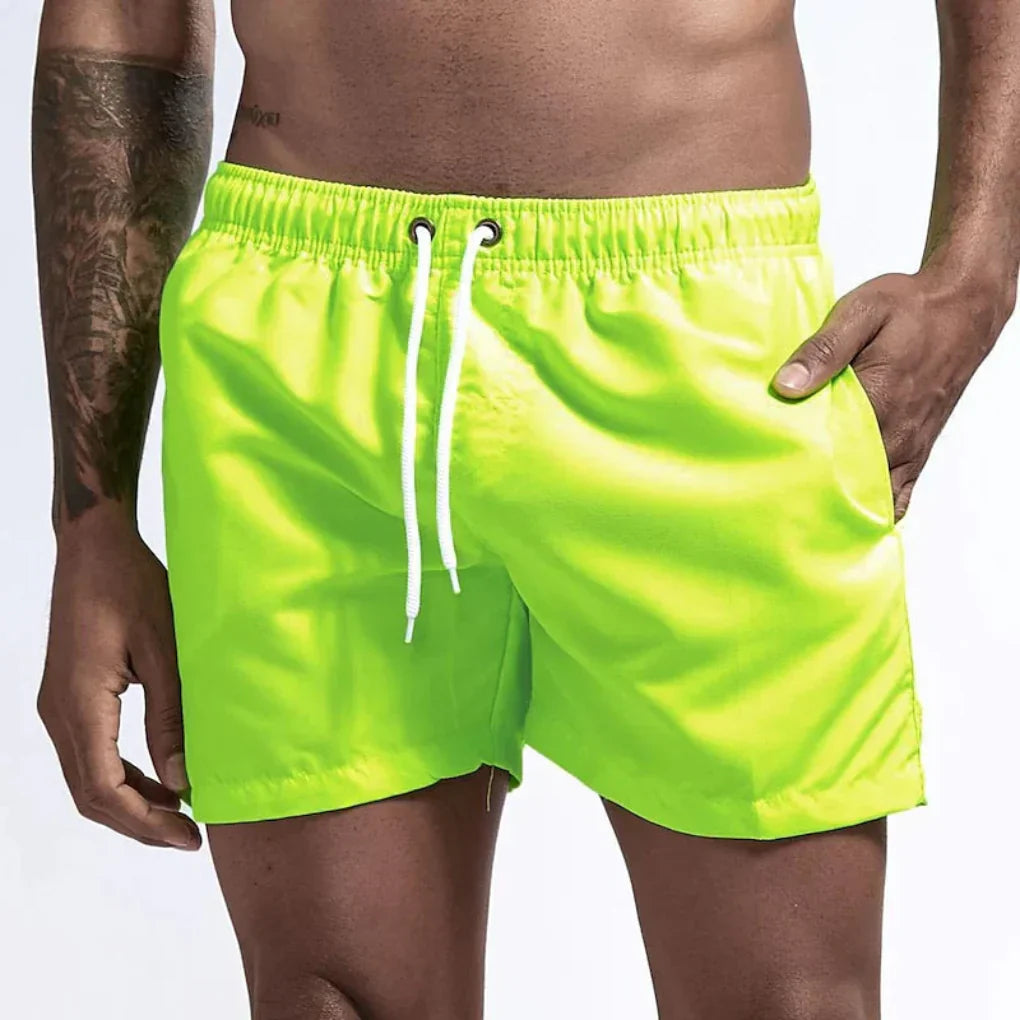 Olvoria | Men's Quick Dry Swim Shorts with Drawstring