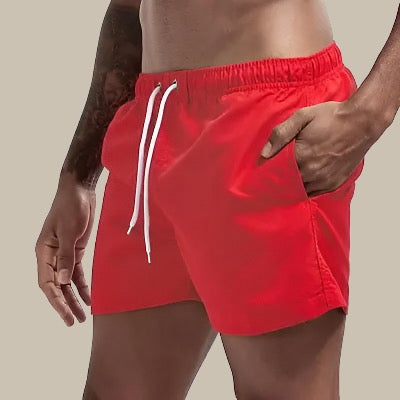 Olvoria | Men's Quick Dry Swim Shorts with Drawstring