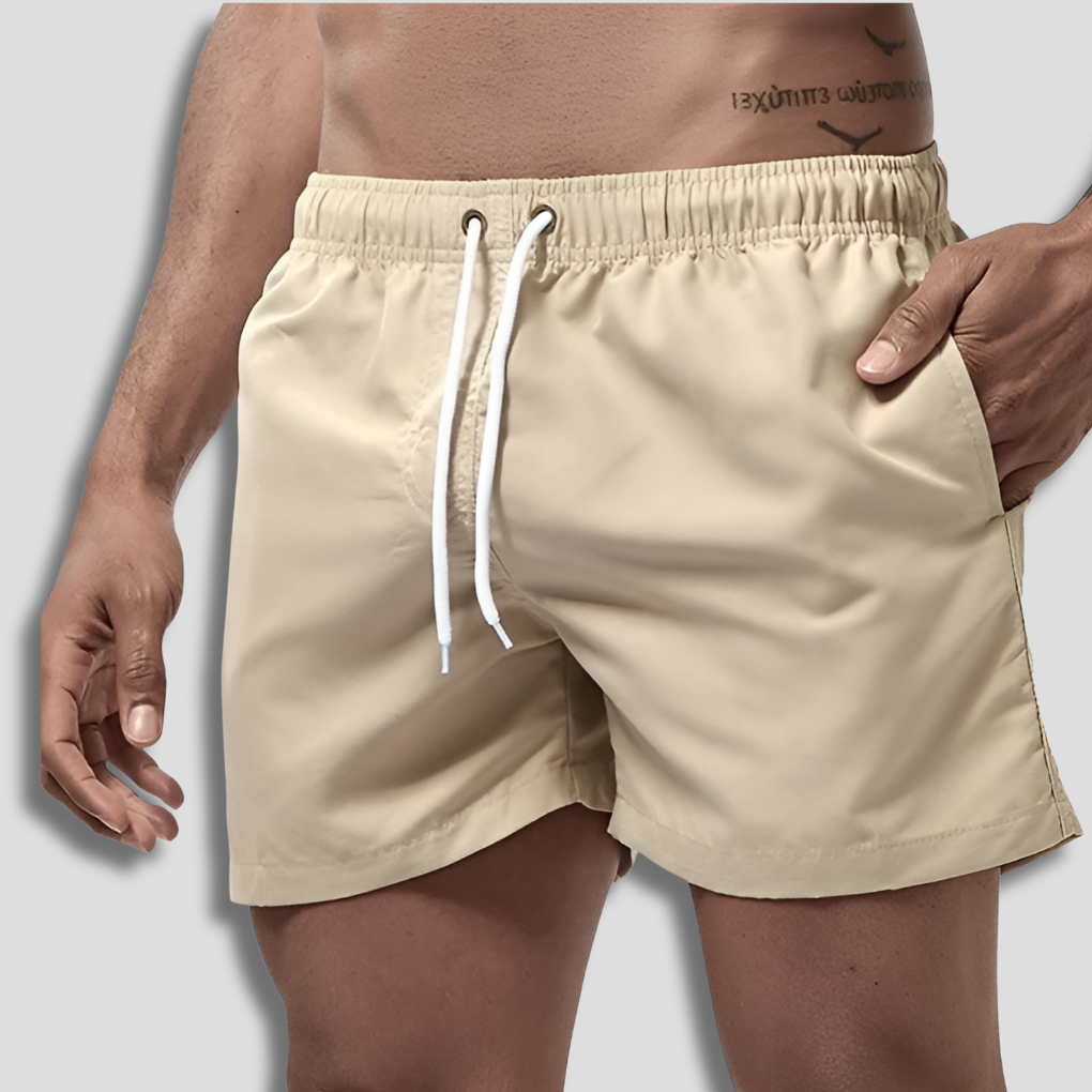 Olvoria | Men's Quick Dry Swim Shorts with Drawstring