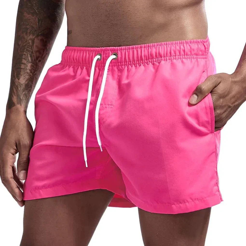 Olvoria | Men's Quick Dry Swim Shorts with Drawstring