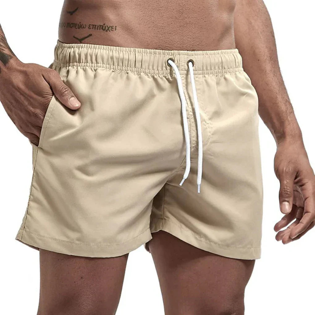 Olvoria | Men's Quick Dry Swim Shorts with Drawstring