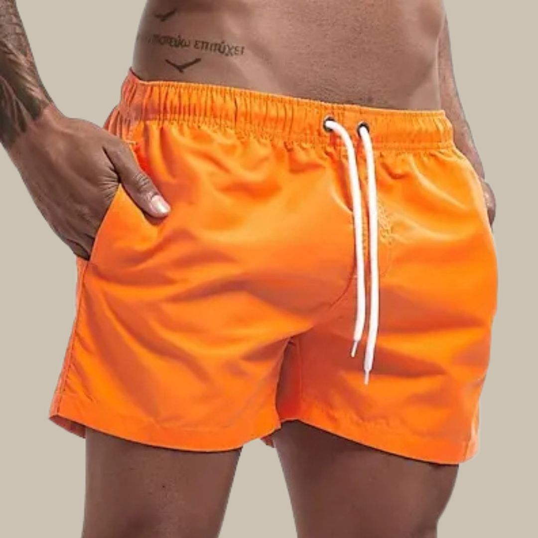 Olvoria | Men's Quick Dry Swim Shorts with Drawstring