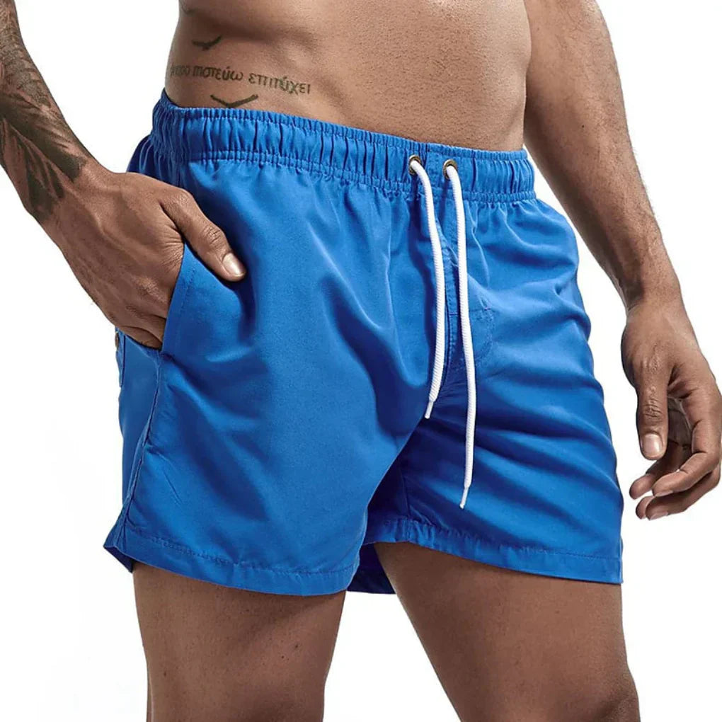Olvoria | Men's Quick Dry Swim Shorts with Drawstring