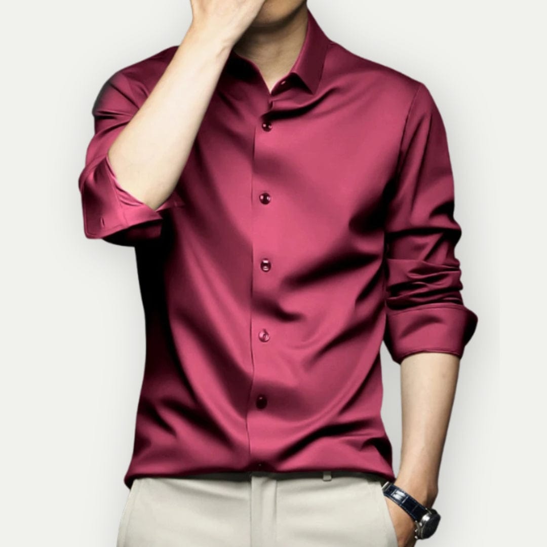 Olvoria | Men's Slim Fit Button-Up Shirt