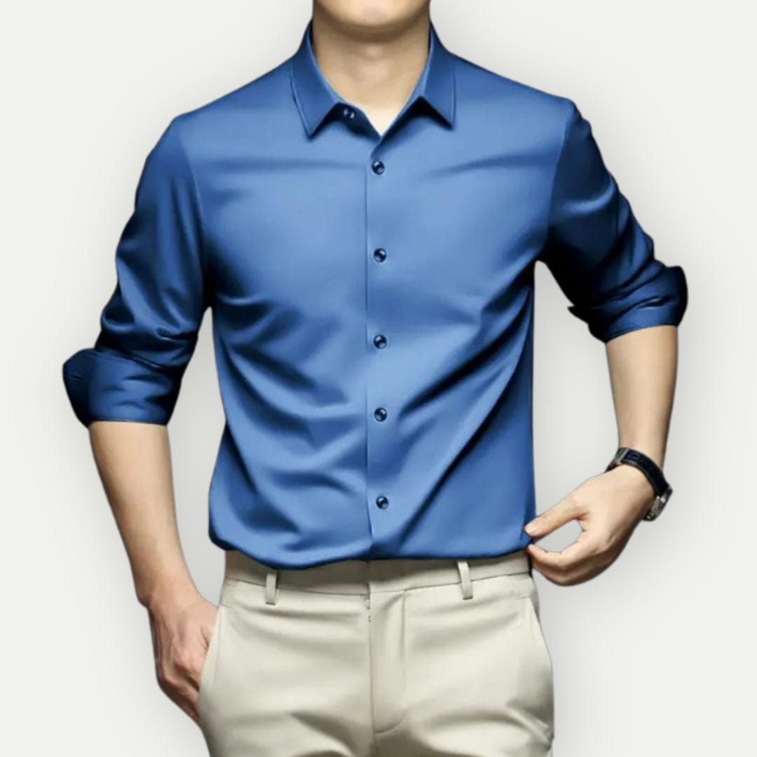Olvoria | Men's Slim Fit Button-Up Shirt