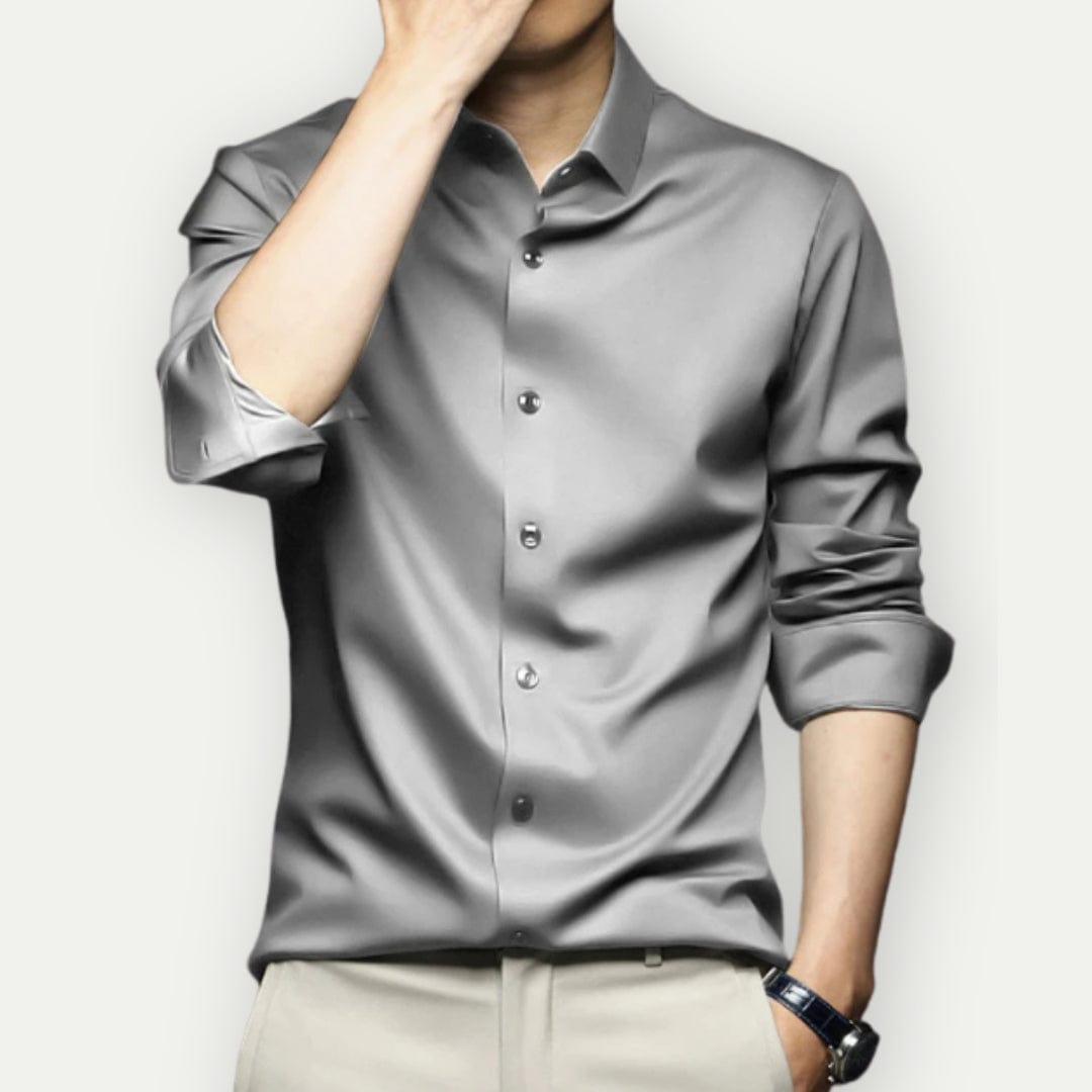 Olvoria | Men's Slim Fit Button-Up Shirt