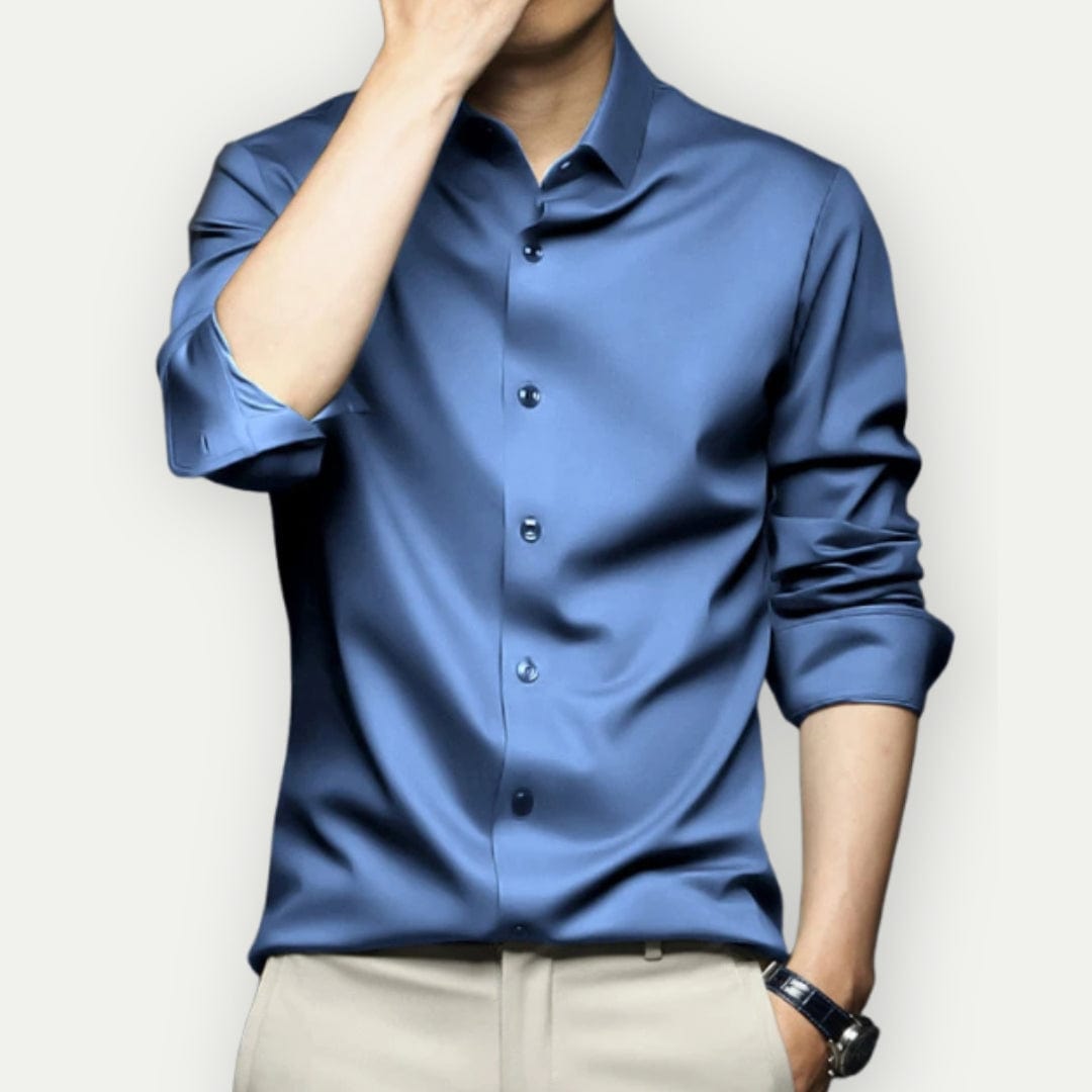Olvoria | Men's Slim Fit Button-Up Shirt