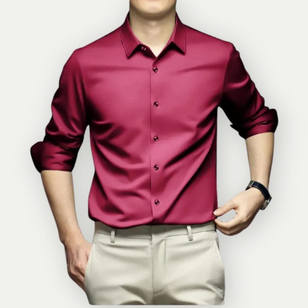 Olvoria | Men's Slim Fit Button-Up Shirt