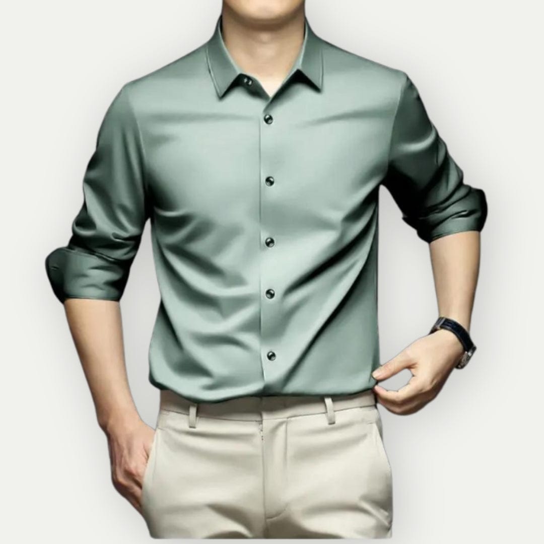 Olvoria | Men's Slim Fit Button-Up Shirt