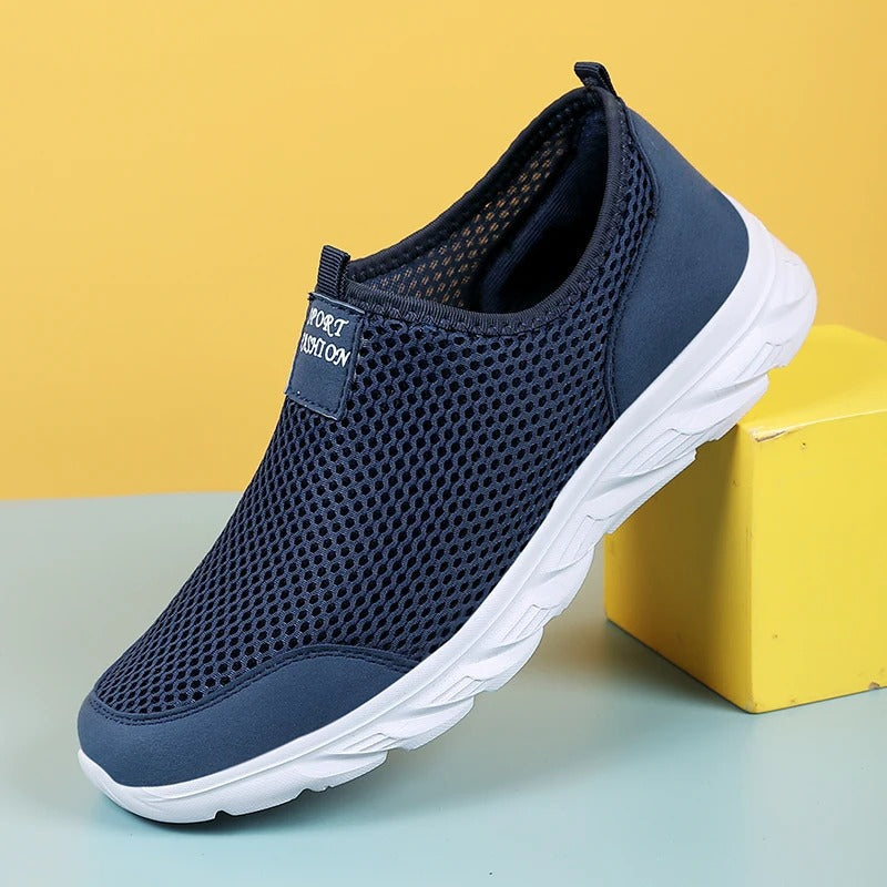 Olvoria | Men's Slip-On Mesh Sneakers