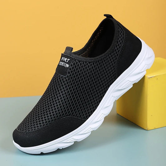 Olvoria | Men's Slip-On Mesh Sneakers