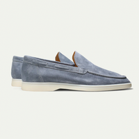 Olvoria | Mocassins homme en daim sans lacets