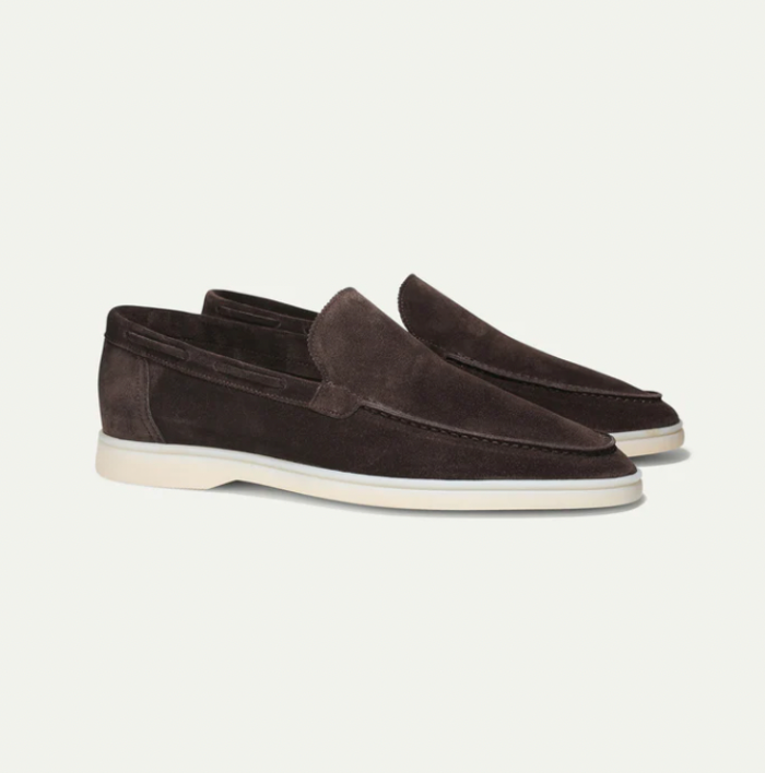 Olvoria | Men's Suede Slip-On Loafers