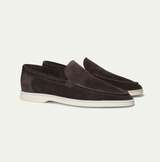 Olvoria | Men's Suede Slip-On Loafers