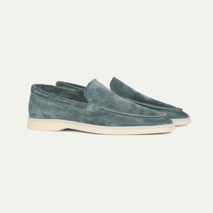 Olvoria | Men's Suede Slip-On Loafers
