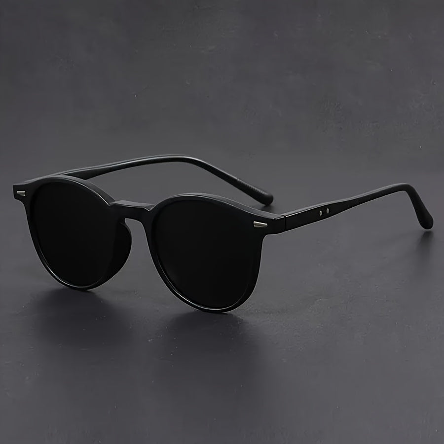 Olvoria | Men's Sunglasses RetroView – Round Tortoise Shell Glasses with Lightweight Frame