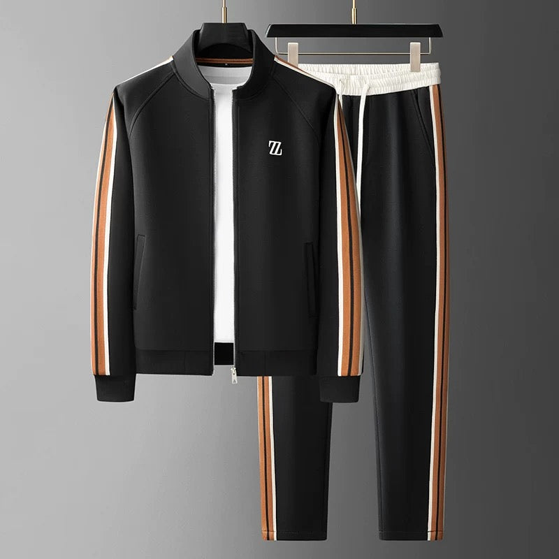 Olvoria | Men's Tracksuit with Side Stripe Detail
