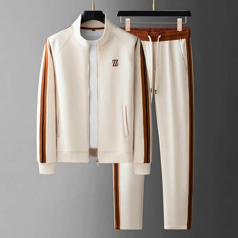 Olvoria | Men's Tracksuit with Side Stripe Detail